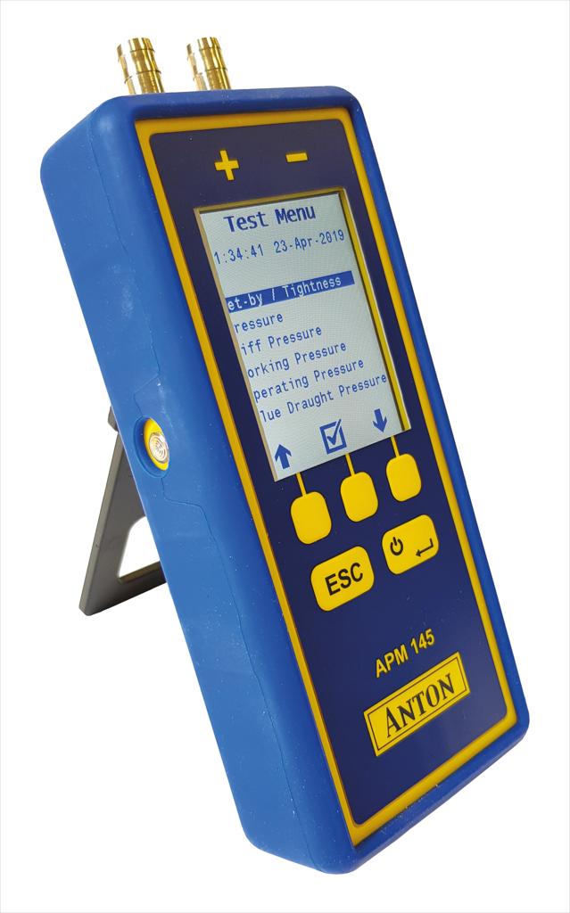 medidor de presión de aire y manómetro diferencial HVAC probador de presión de gas FOSHIO Gran pantalla LCD manómetro digital con luz de fondo 